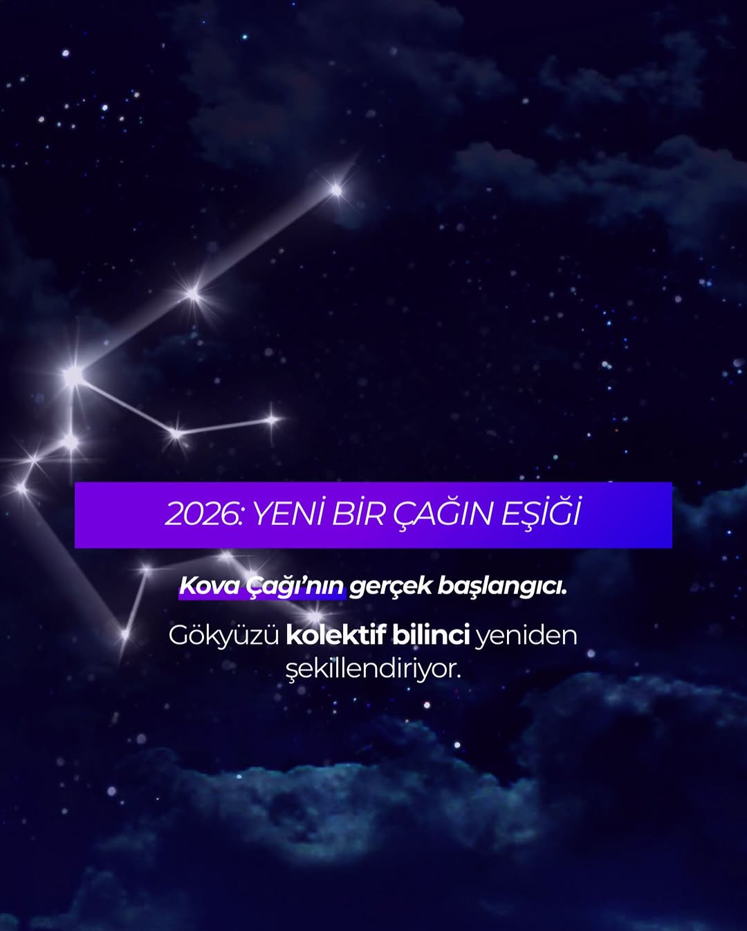 2026, gökyüzünde sessiz ama çok net bir şeyle geldi: