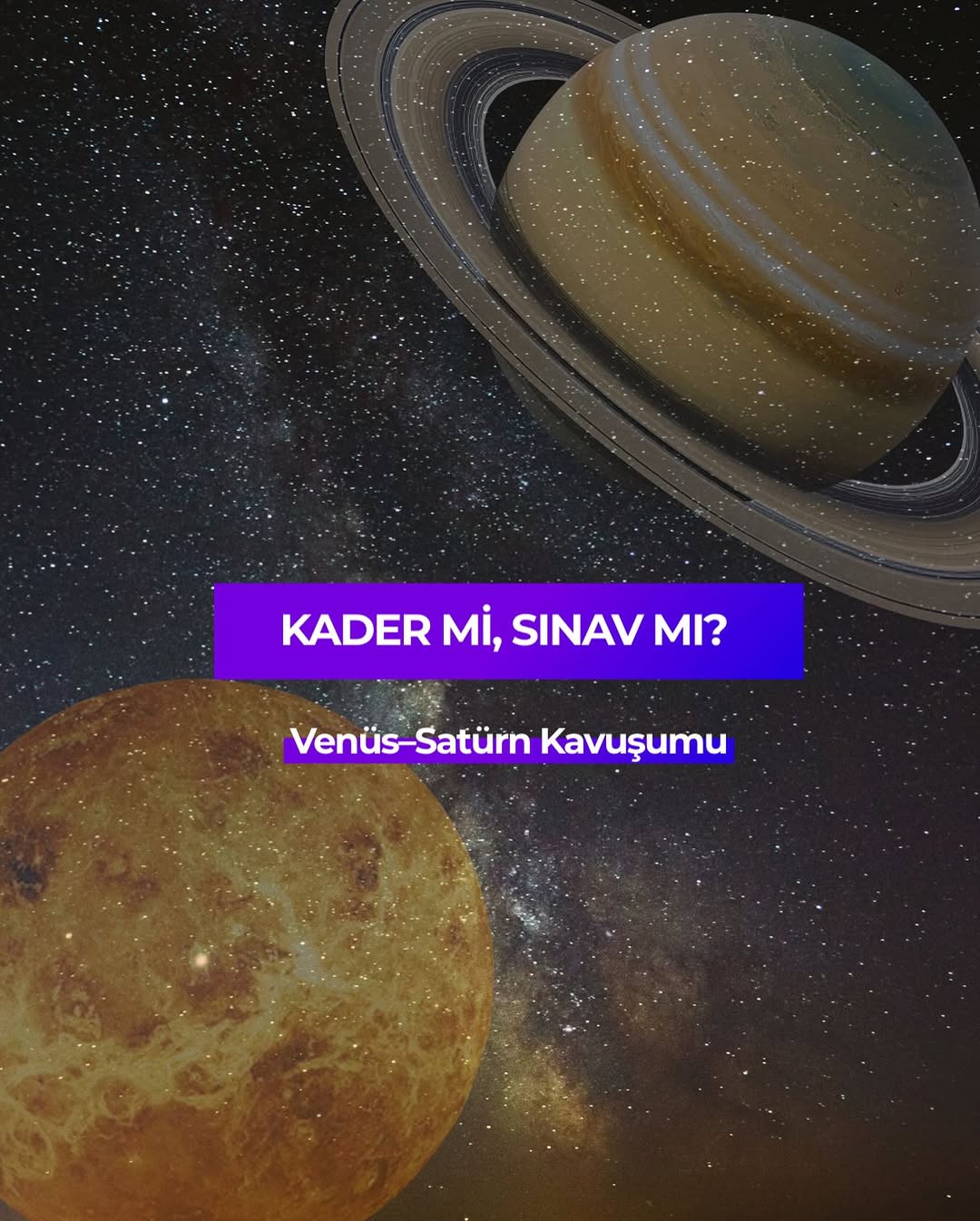 Venüs duygularımızı, çekimi ve romantik enerjimizi temsil eder.
