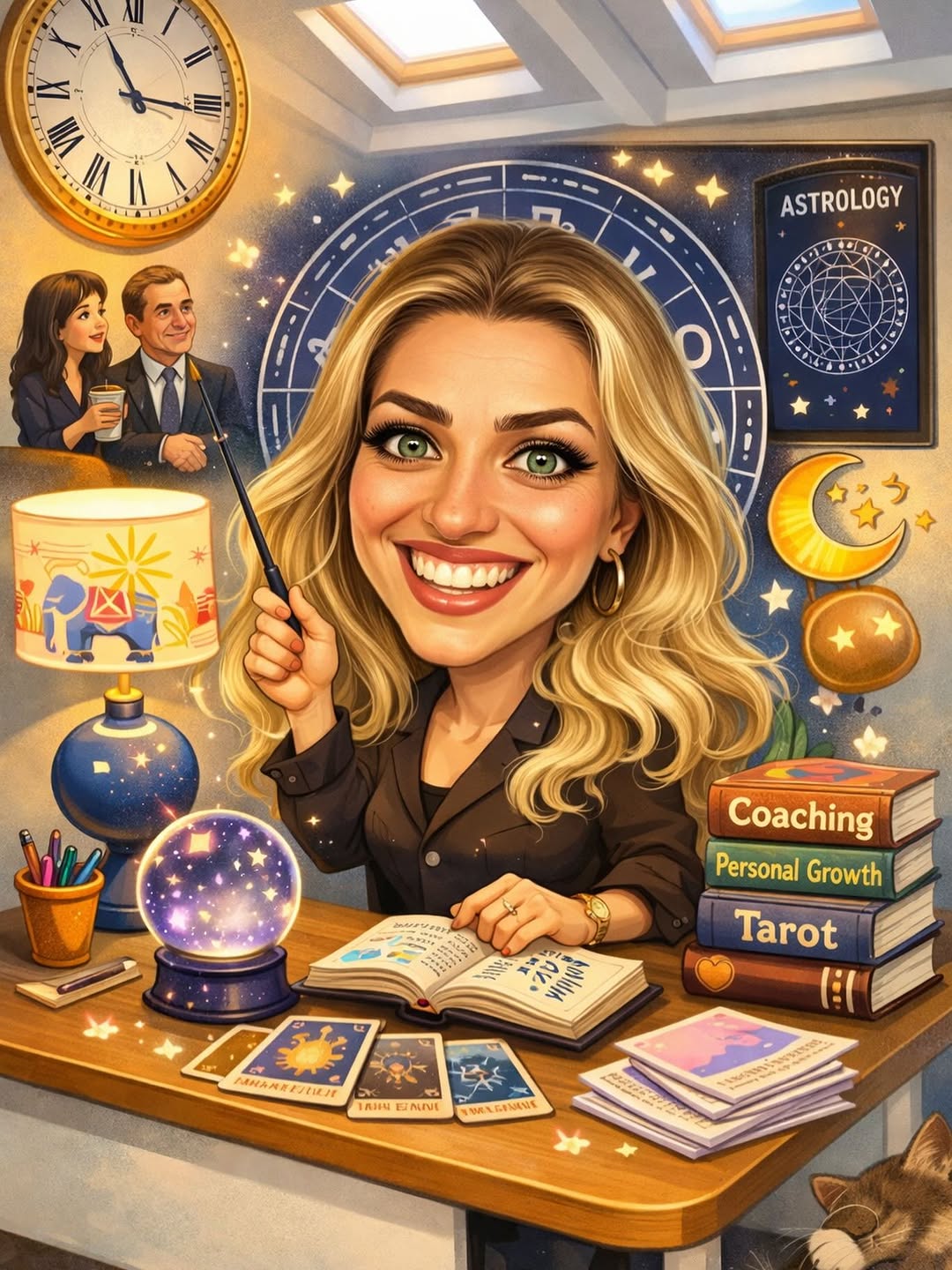 Chat Gpt ''create a caricature of me and my job based on everything