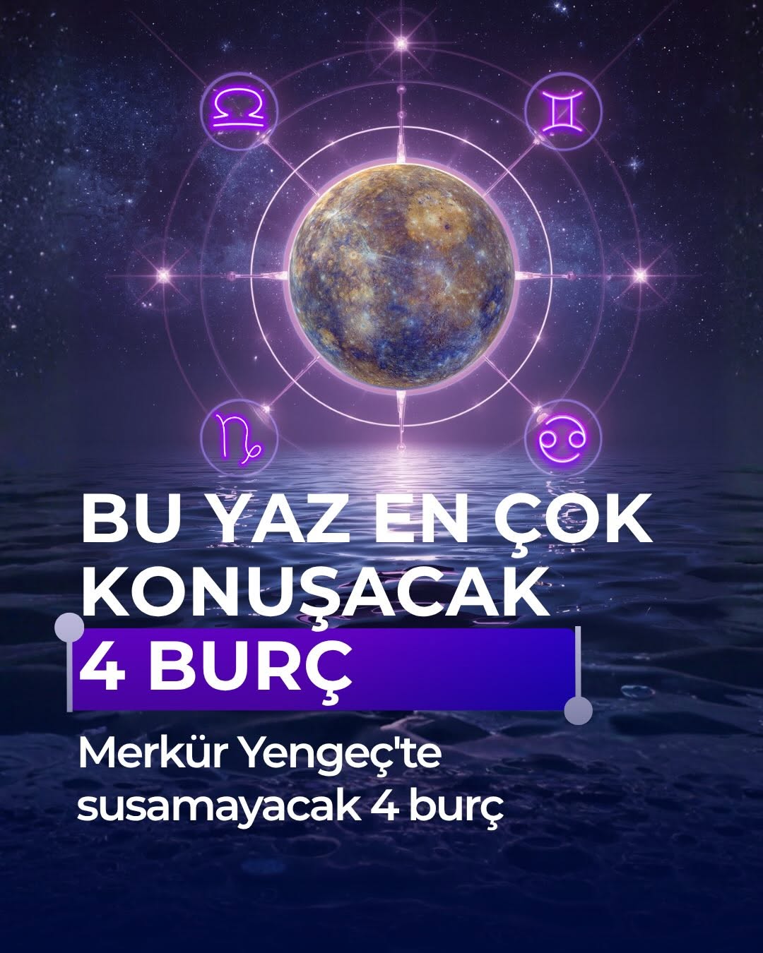 Merkür iletişim gezegeni. Yengeç duygusal, sezgisel bir burç. Bu