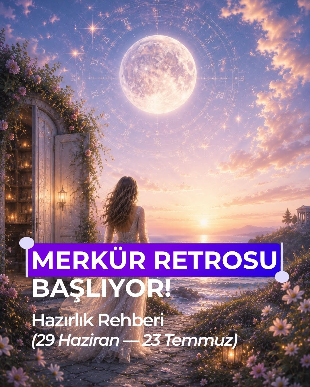 29 Haziran'daki Merkür Retrosu Yengeç burcunda.