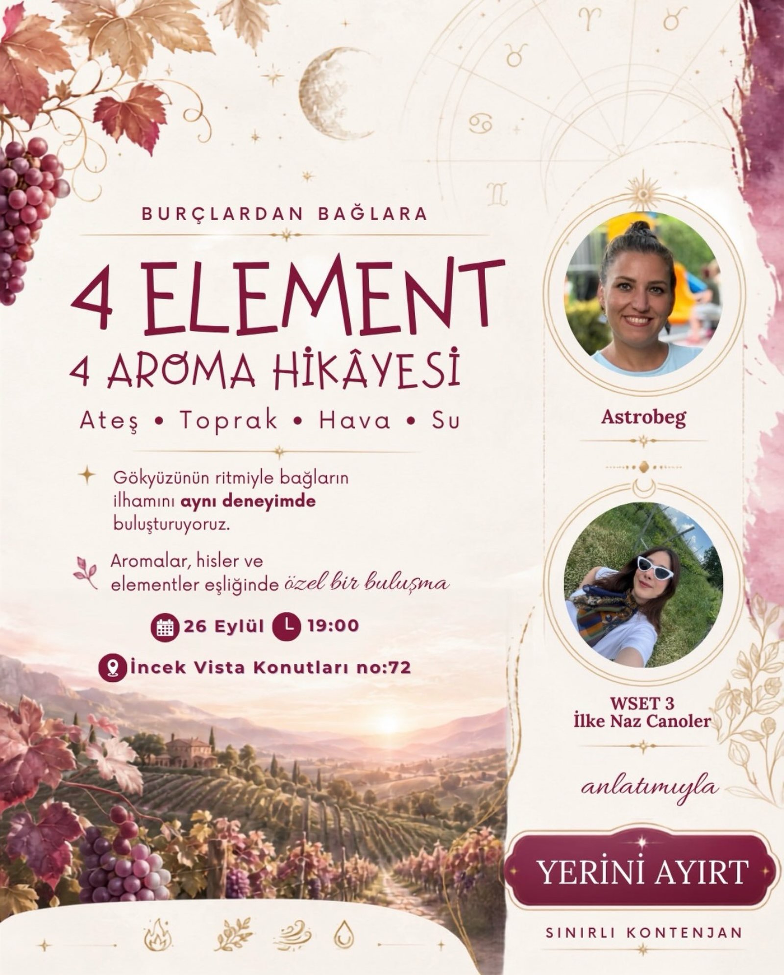 Burcunuzun elementi hangi aromalarla buluşuyor?